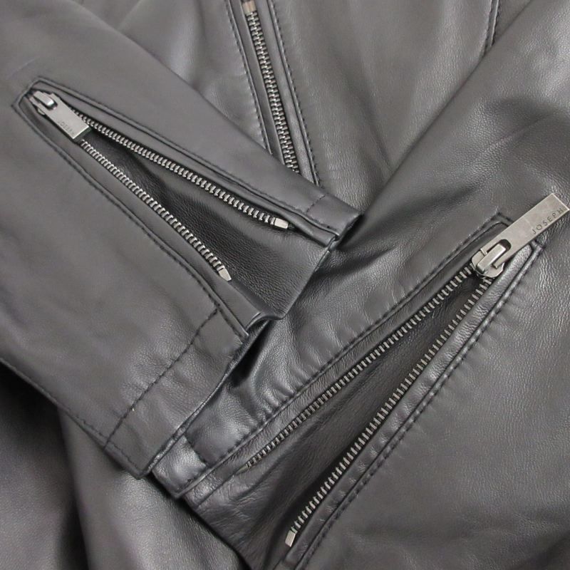 ジョセフオム JOSEPH HOMME 近年 美品 ラムレザー シングルライダース