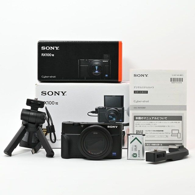SONY DSC-RX100M7G シューティンググリップキット｜ビューファインダー表示不良あり｜1.0型センサー×ZEISSレンズ搭載｜高速AF＆高画質4K動画対応｜Cyber-shot