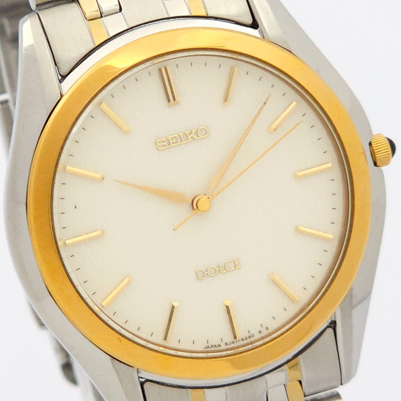 SEIKO セイコー ドルチェ 8J41-6160 QZ 動作品 コンビ - メルカリ