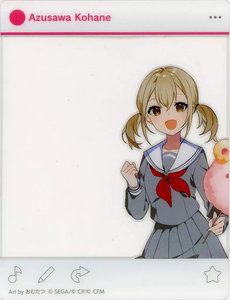 【限定SALE，大得価】 【中古】キャラカード 小豆沢こはね 「プロジェクトセカイ カラフルステージ! feat. 初音ミク 神山高校文化祭 描き下ろしイラスト アクリルカードコレクション A」 その他