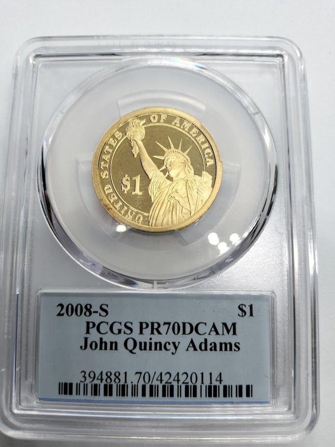 こうちゃん様ご依頼」PCGS PR70 DCAM 2008年-S 第6代大統領John