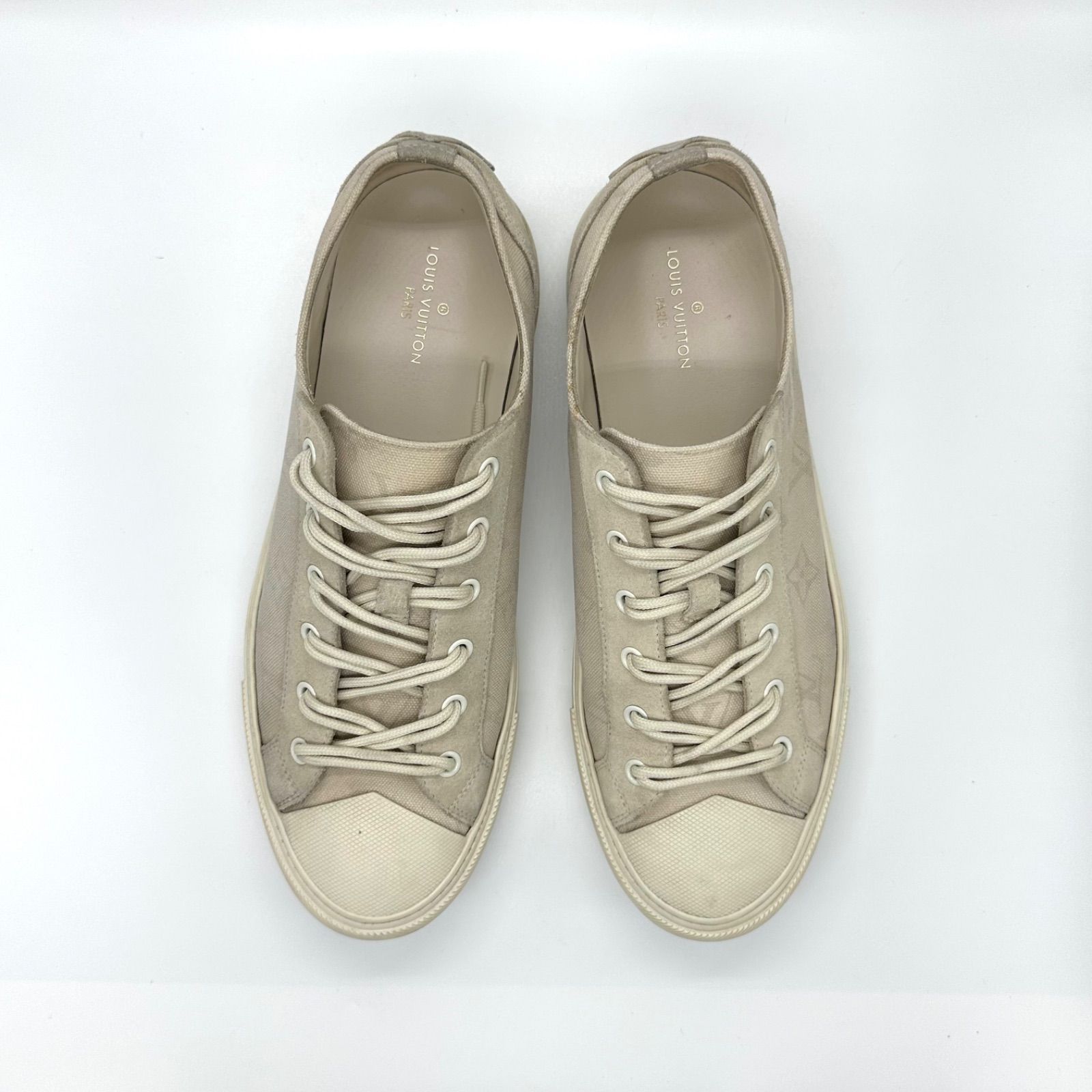 ルイヴィトン ×フラグメント スニーカー タトゥー・ライン ベージュ27.5cm Louis Vuitton × Fragment Design Tattoo Line Sneaker 2017 ルイ