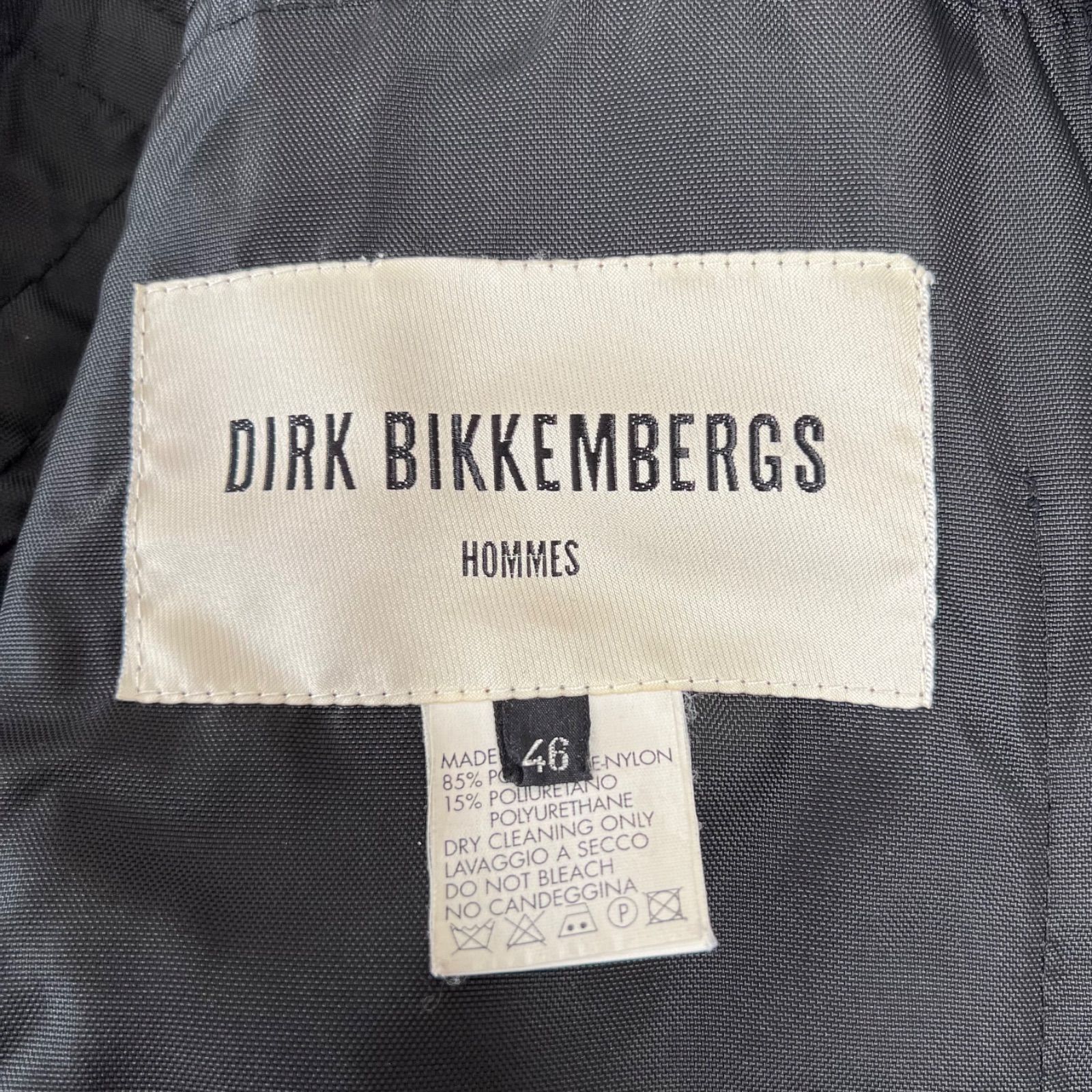 DIRK BIKKEMBERGS】レザージャケット メンズ46 黒 ブラック M - メルカリ