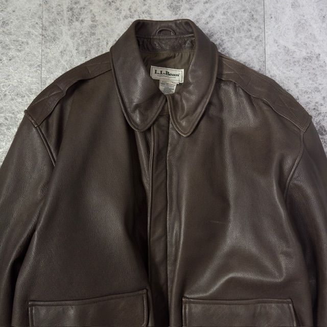 A2タイプ　フライトジャケット（エルエルビーン） 80's “L.L.Bean” A-2 Leather Flight Jacket USA製 80年代 エルエル
