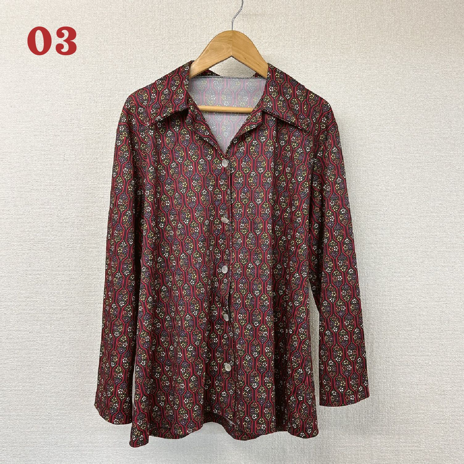 古着卸】ヴィンテージ 柄シャツ 70s～80s H(R) - メルカリ