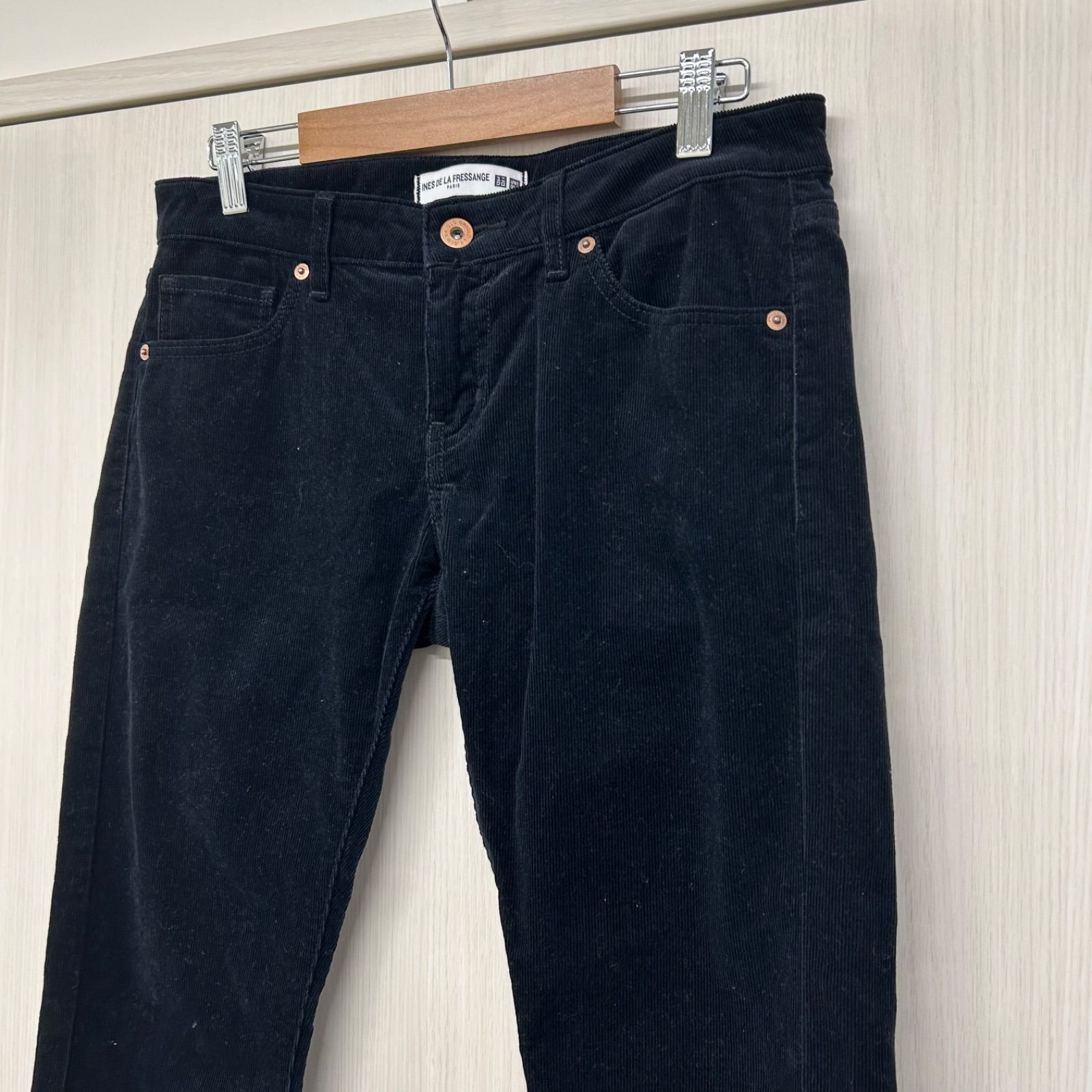 UNIQLOレディース コーデュロイパンツ（ブラックネイビー）25 （商品