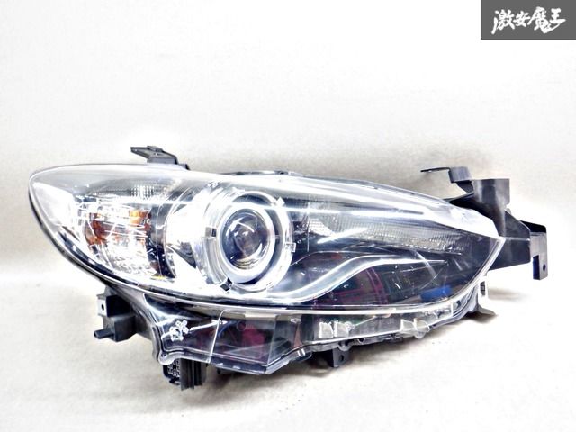 【点灯OK！ 破損無し！】マツダ純正 GJ2FP GJ2FW アテンザ 前期 HID ヘッドライト ヘッドランプ 右 右側 運転席側 KOITO 100-41941 棚2K23