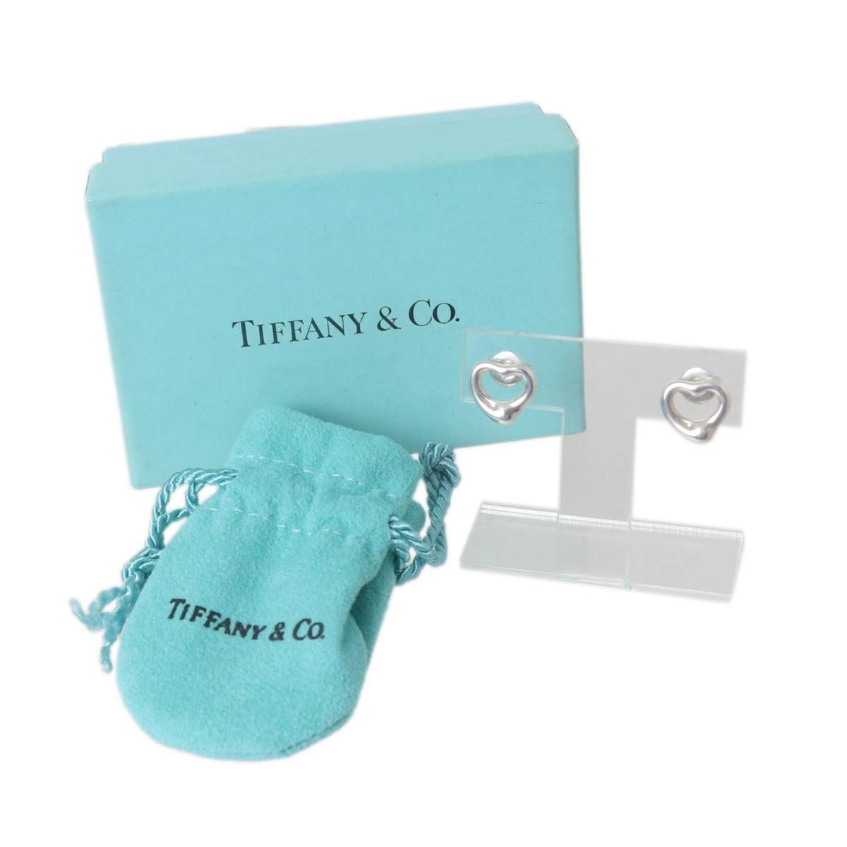 Tiffany&Co./ティファニー オープンハートピアス Sv925/シルバー