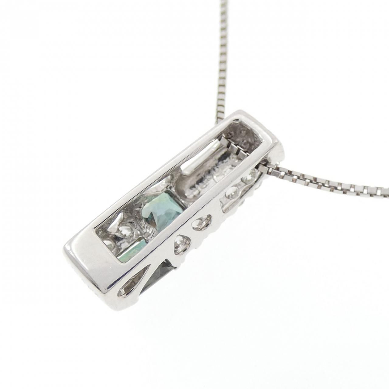 PT900/PT850 アレキサンドライト ネックレス 0.40CT - メルカリ 