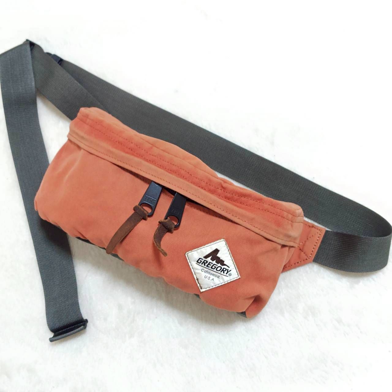 カラー!! 旧ロゴ!! ◎ GREGORY グレゴリー テールメイト ウエストバッグ Vintage 90s ヴィンテージ 廃盤カラー アウトドア タウンユース キャンプ オレンジ ユニセックス |M37141j