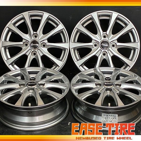 N-BOX等に ホンダ純正 14×4.5J +45 100/4H 4本セット 売切!! ホンダ N-BOX JF1 純正ホイール 14×4.5J +40 100 4H 球面 4本