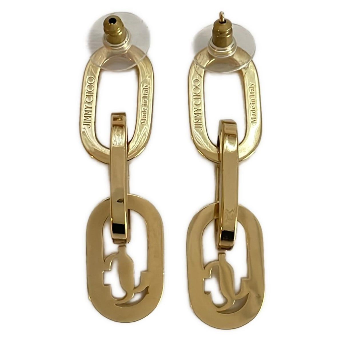 JIMMY CHOO ジミーチュウ ピアス - ゴールド チェーン ピアス