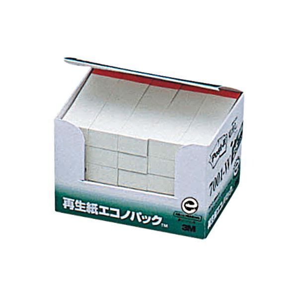 まとめ 3M ポスト イット エコノパック見出し 再生紙 50×15mm ホワイト 赤帯入 7001-W 1パック 25冊 ×5セット