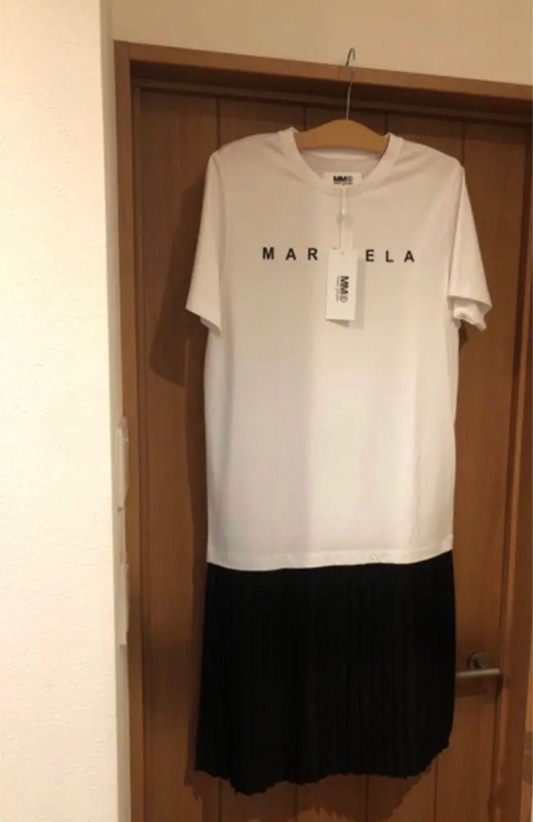 大人もOK【MM6 MAISON MARGIELA】ボア ロゴ ワンピース 送料込 