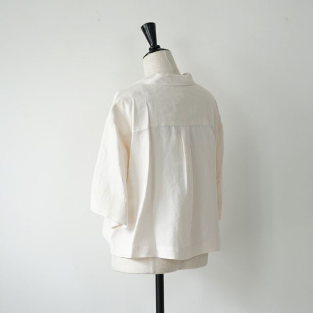 LE GLAZIK | LRC OPEN COLLAR SHIRT (ivory) size 36 | ル