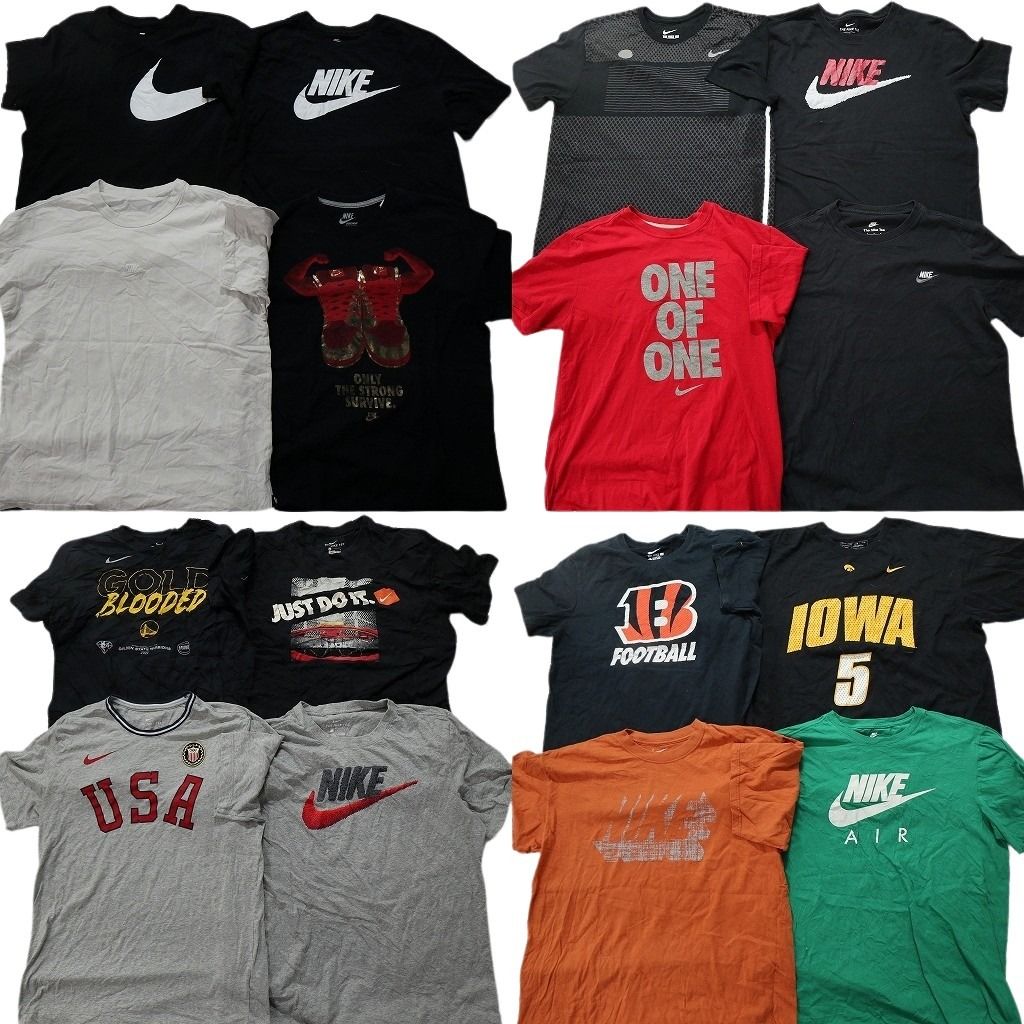 US古着 NIKE 半袖 Tシャツ まとめ売り 9枚 Lサイズ 古着卸 まとめ売り ナイキ NIKE 半袖Tシャツ 16枚セット (メンズ