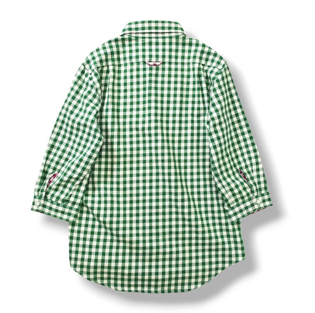 ステューシー STUSSY 7分袖 ギンガムチェック柄 コットンシャツ
