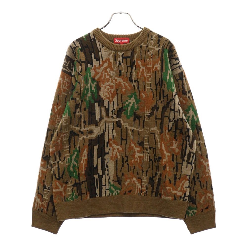 SUPREME (シュプリーム) 22AW Trebark Camo Sweater カモフラージュ柄 