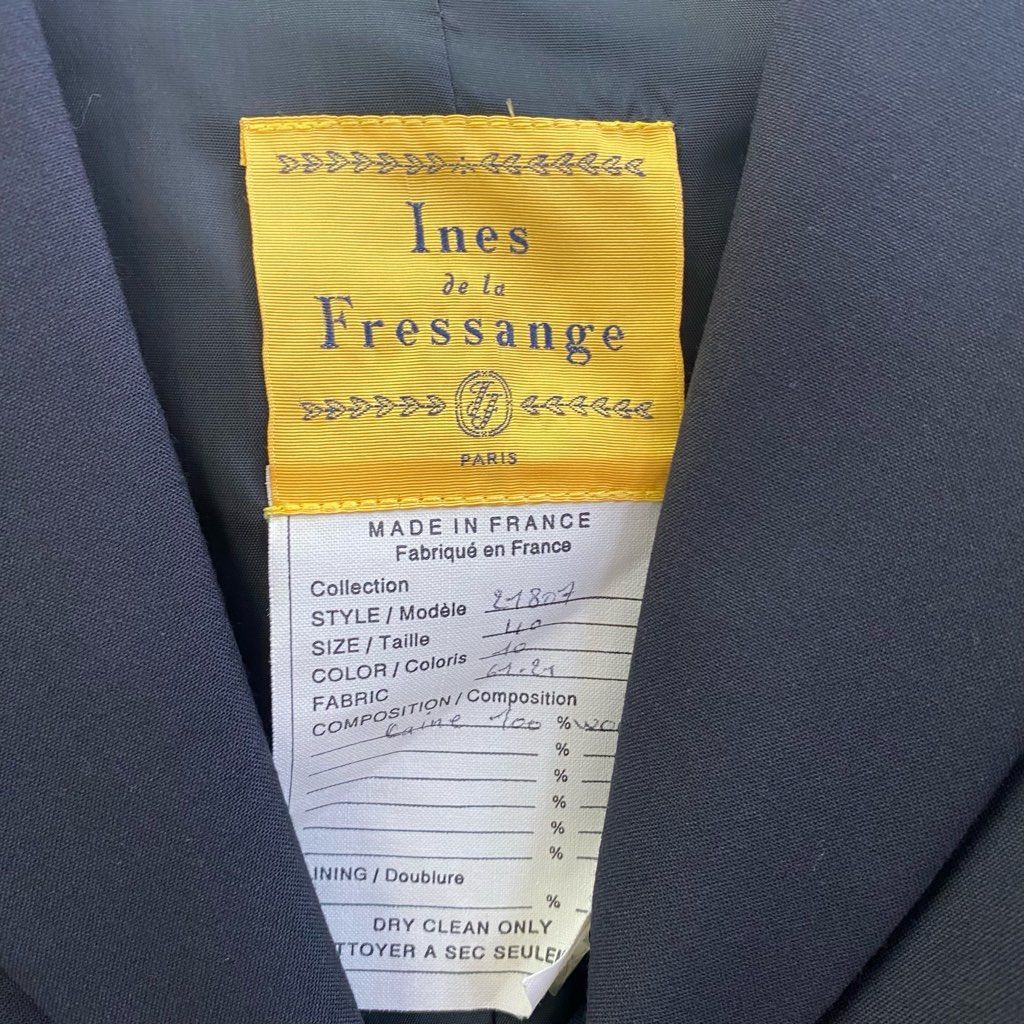 INES DE LA FRESSANGE イネス フランス製 ヴィンテージ タグ付 40 