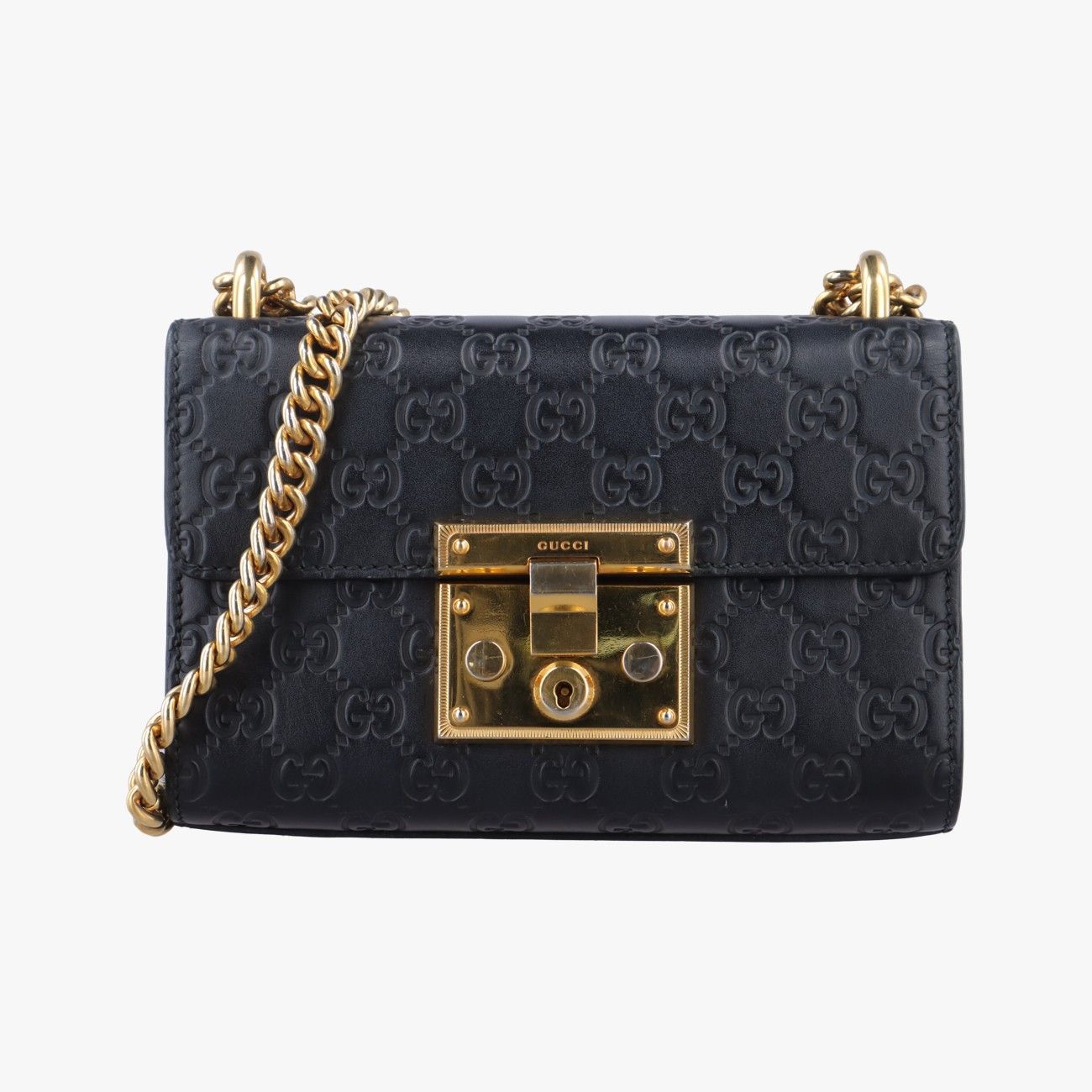 グッチGucciパドロック ブラック レザー 409487 D028007154
