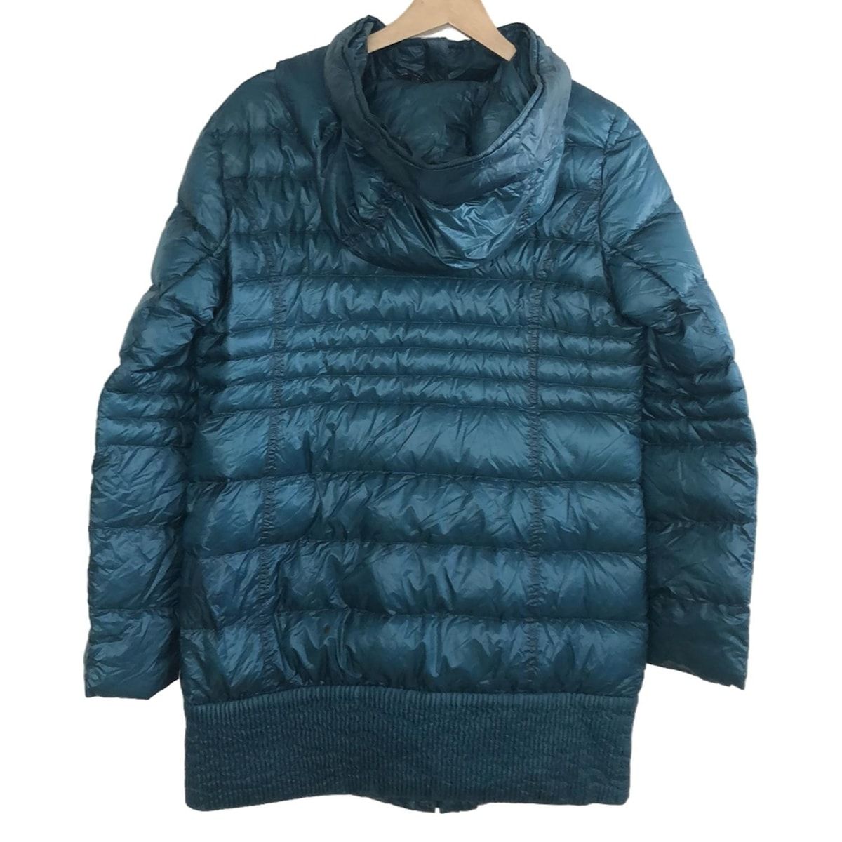 YETI イエティ ダウンコート サイズM レディース - ブルーグリーン 長袖 ジップアップ 冬