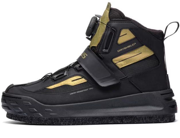 シマノ ジオロックDS シューズ カットラバーピンフェルト FS-160Y ゴールド 27.5cm 磯ブーツ shimano 釣具