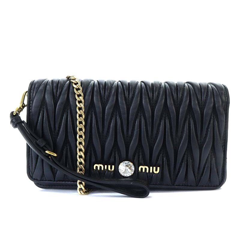 ミュウミュウ miumiu マテラッセ ショルダーバッグ ポシェット ...