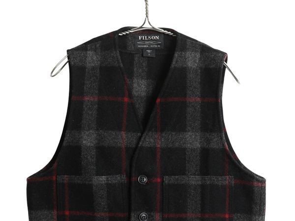 未使用品　USA製　FILSON　マッキーノ　ベスト　茶系 FILSON（フィルソン） MACKINAW WOOL VEST マッキノーウール