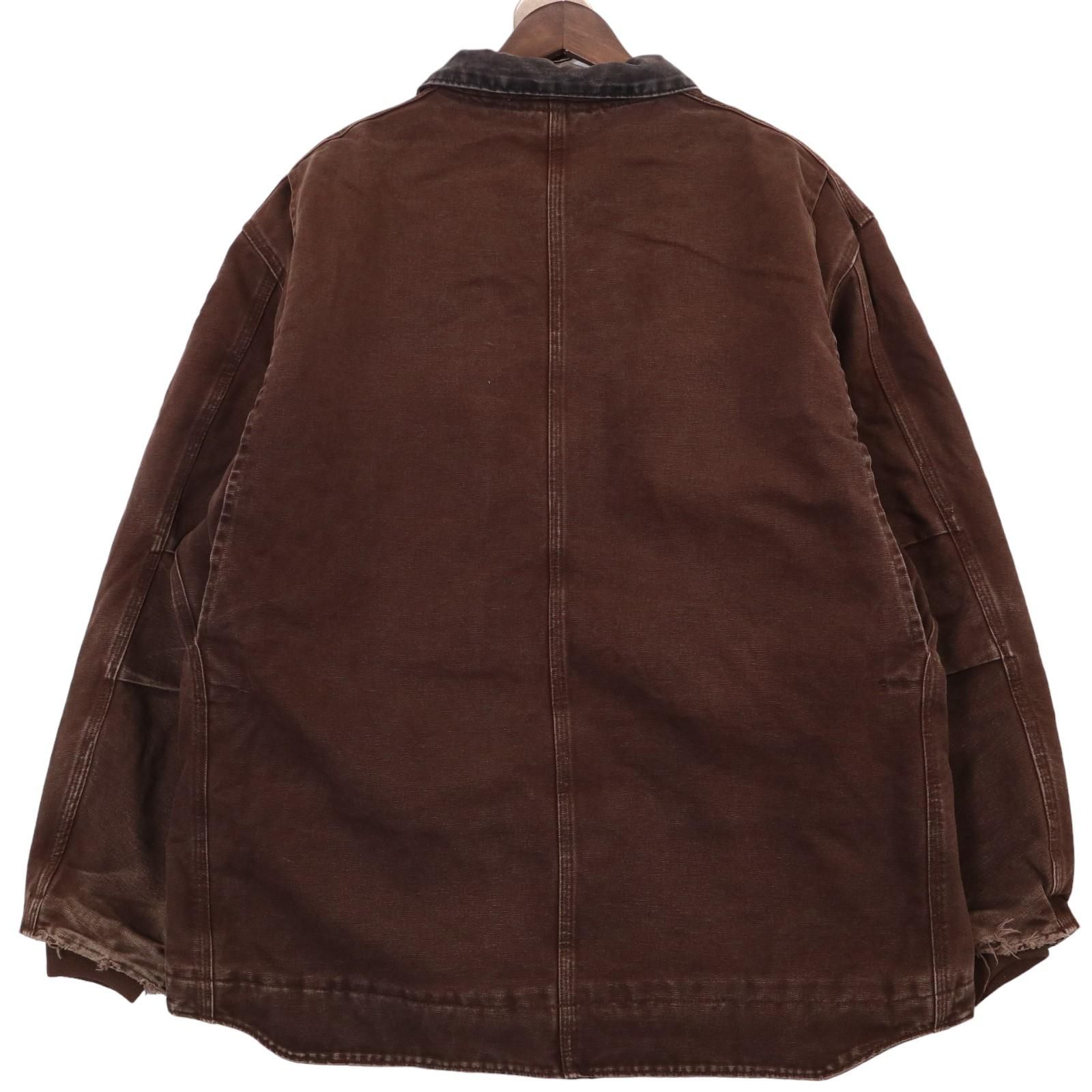 00年代 Carhartt カーハート ダック地 ジャケット ワーク ブラウン