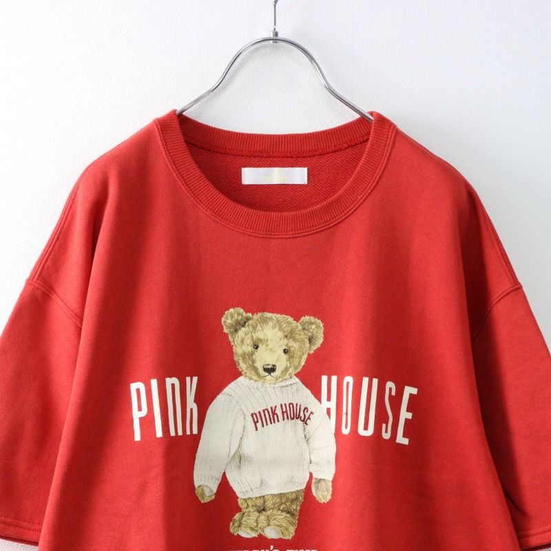 美品 ピンクハウス Aラインシルエット ニットチュニック 半袖