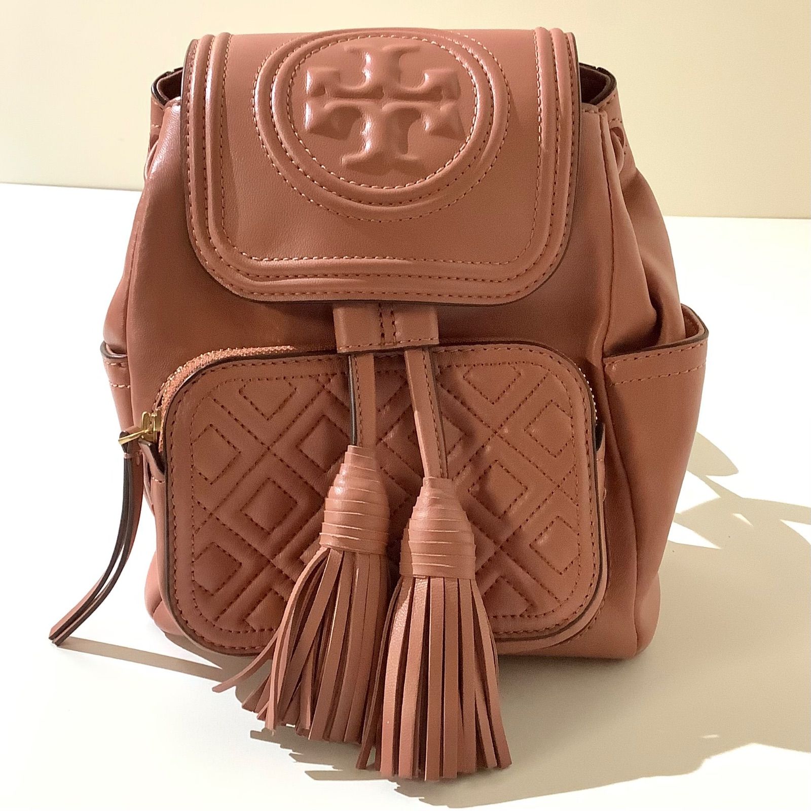 ピンク レザー リュック・バックパック トリーバーチ Tory Burch TORY