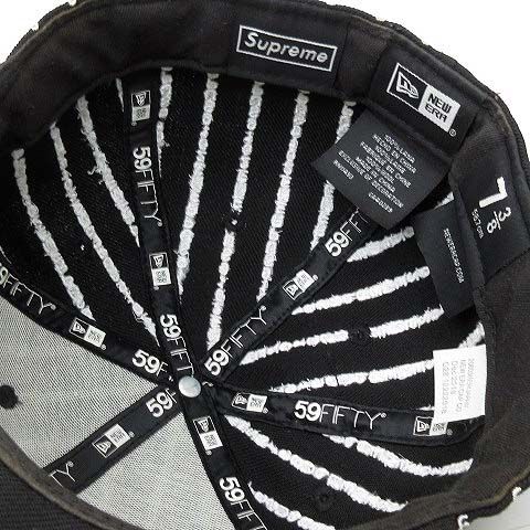 Supreme 59FIFTY ストライプキャップ 7 3/8 シュプリーム SUPREME ニューエラ NEW ERA Text Stripe 59FIFTY