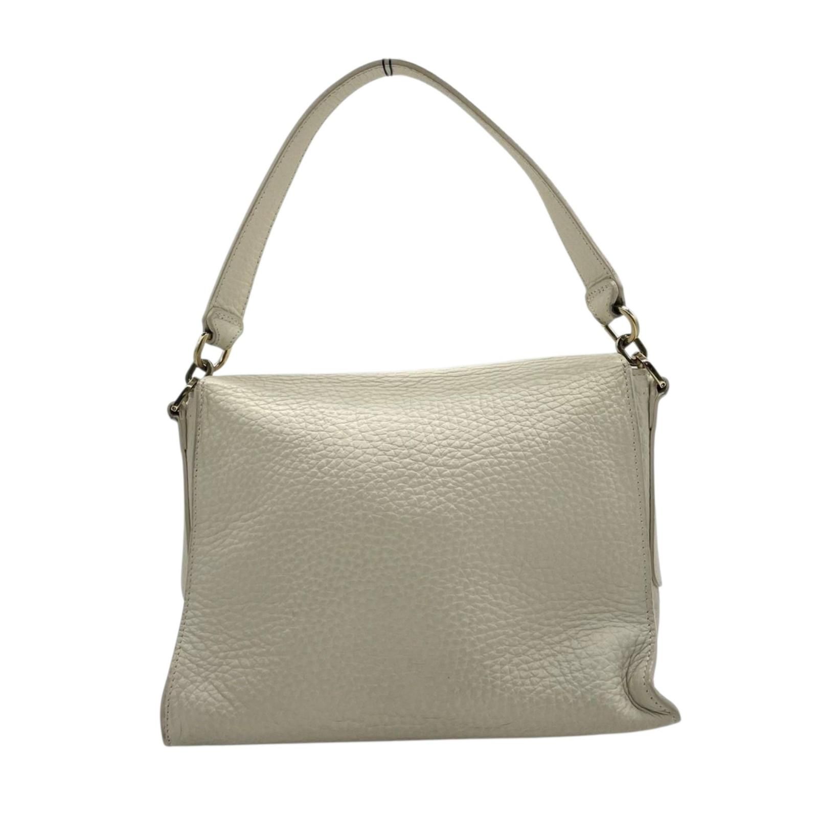 FURLAフルラ 2way ショルダー ハンドバッグ ホワイト アイボリー 楽天 