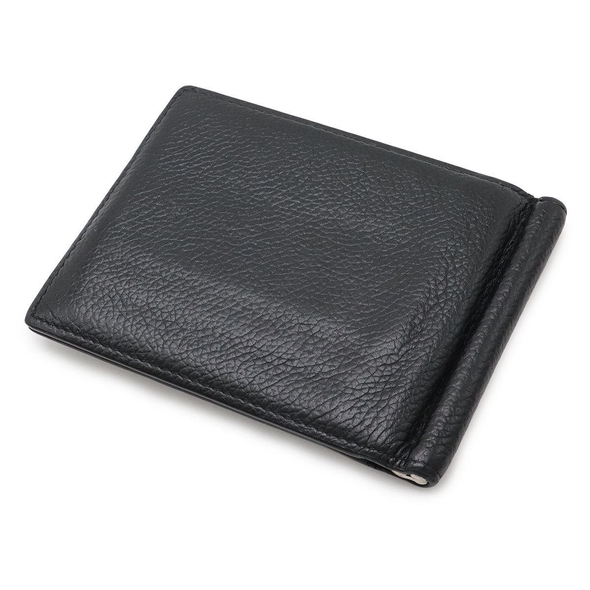 ✨極美品✨バレンシアガ マネークリップ ブラック レザー 二つ折り