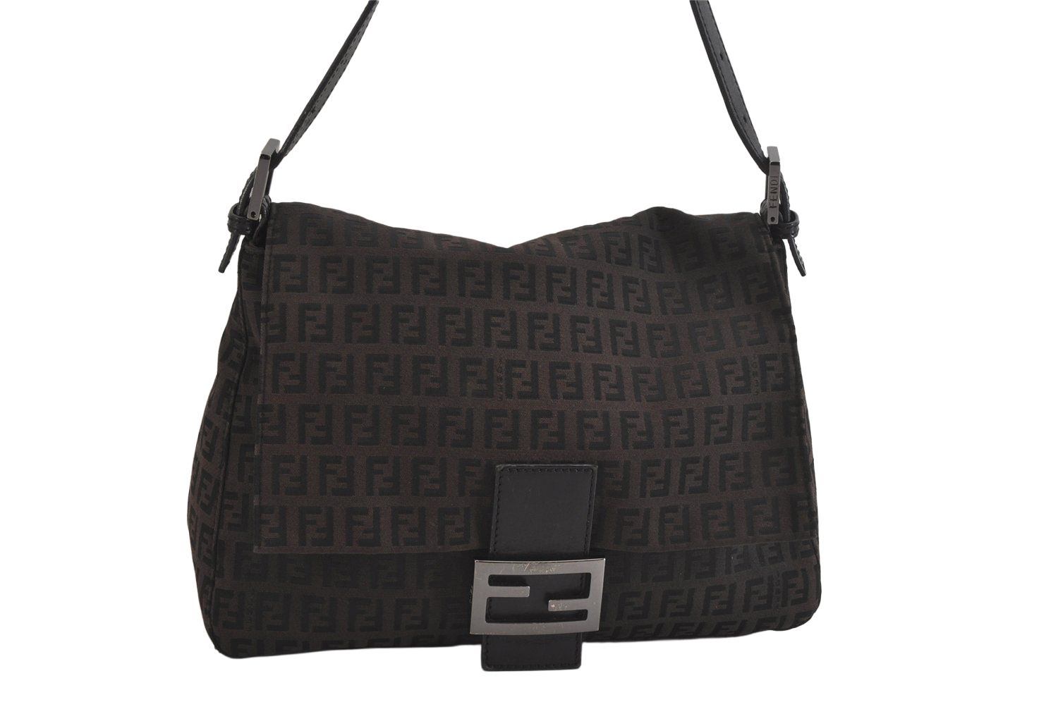 Fendi ブラック マンマバケット 値下げ⭐︎FENDI マンマバケット ショルダーバッグ ハンドバッグ