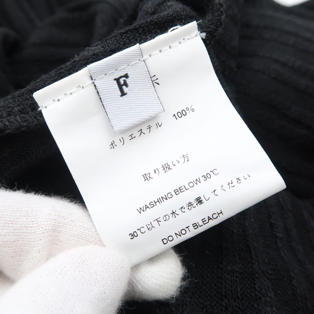 美品 LA POMME petit ラポミプチ フェザーカラー カーディガン F ポリエステル100％ 長袖 衿付 フックボタン レディース AK216A75 美品 LA POMME petit ラポミプチ フェザーカラー カーディガン F