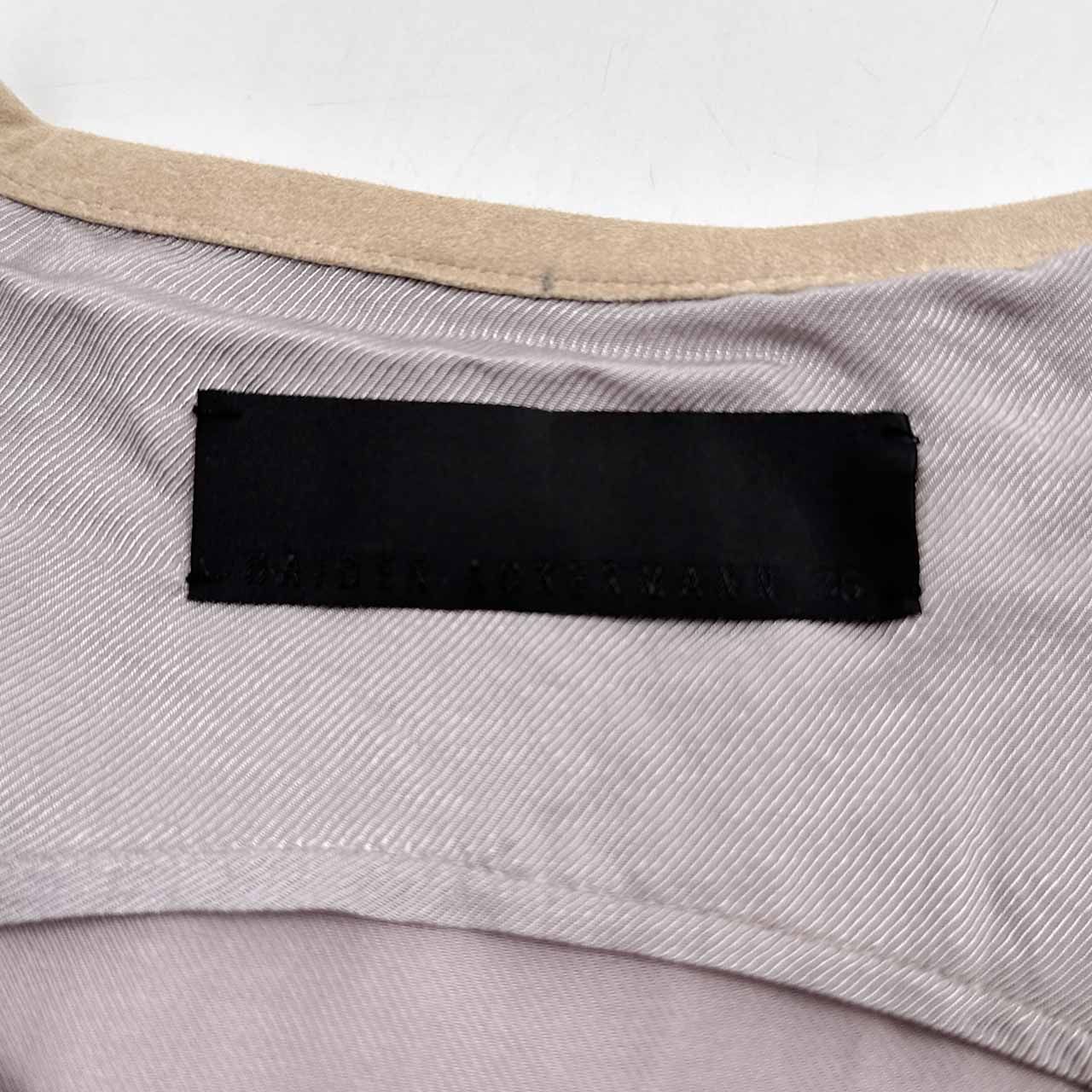 イタリア製 HAIDER ACKERMANN 本革 レイヤード デザイン ジップ