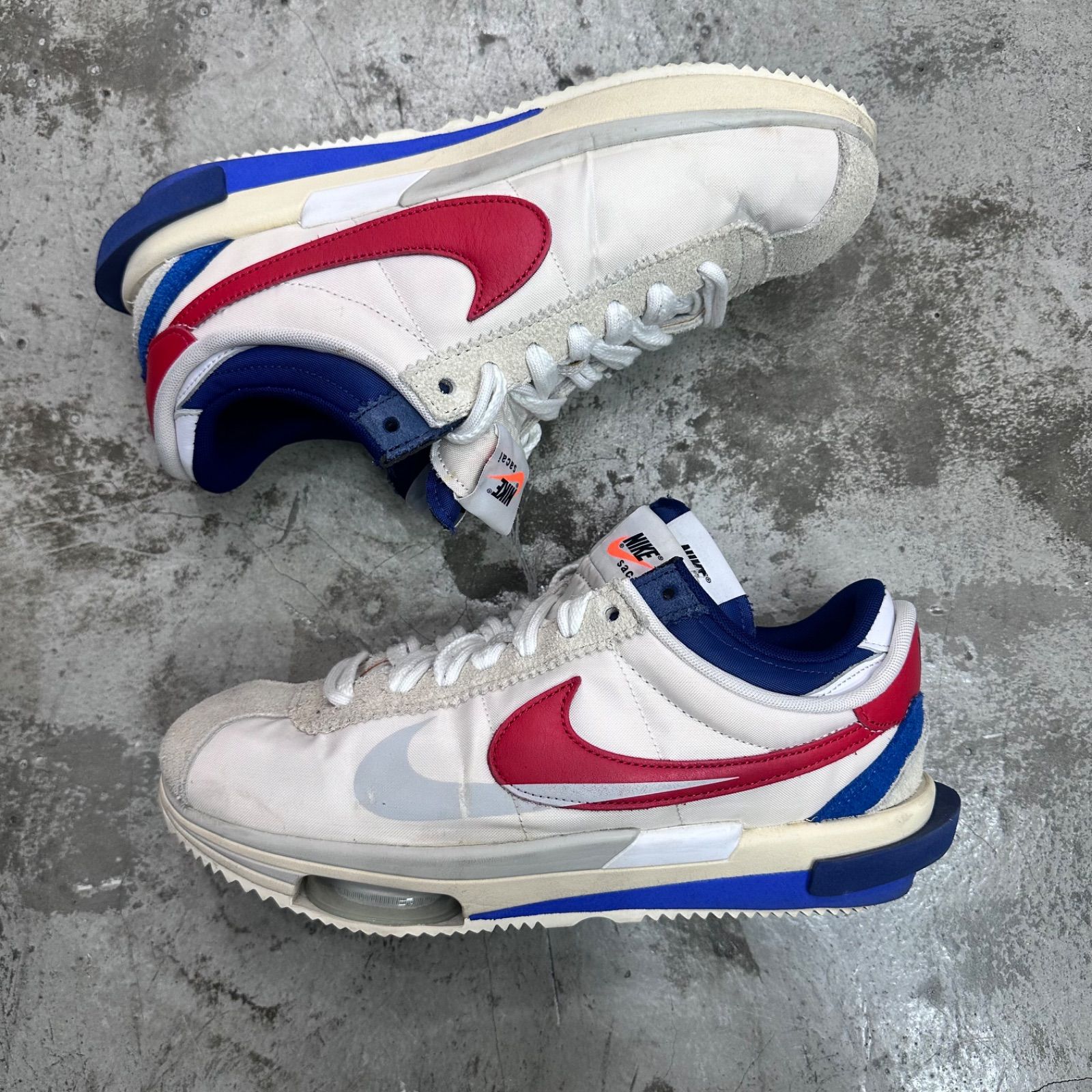 国内正規 sacai NIKE Zoom Cortez White and University Red コラボ 