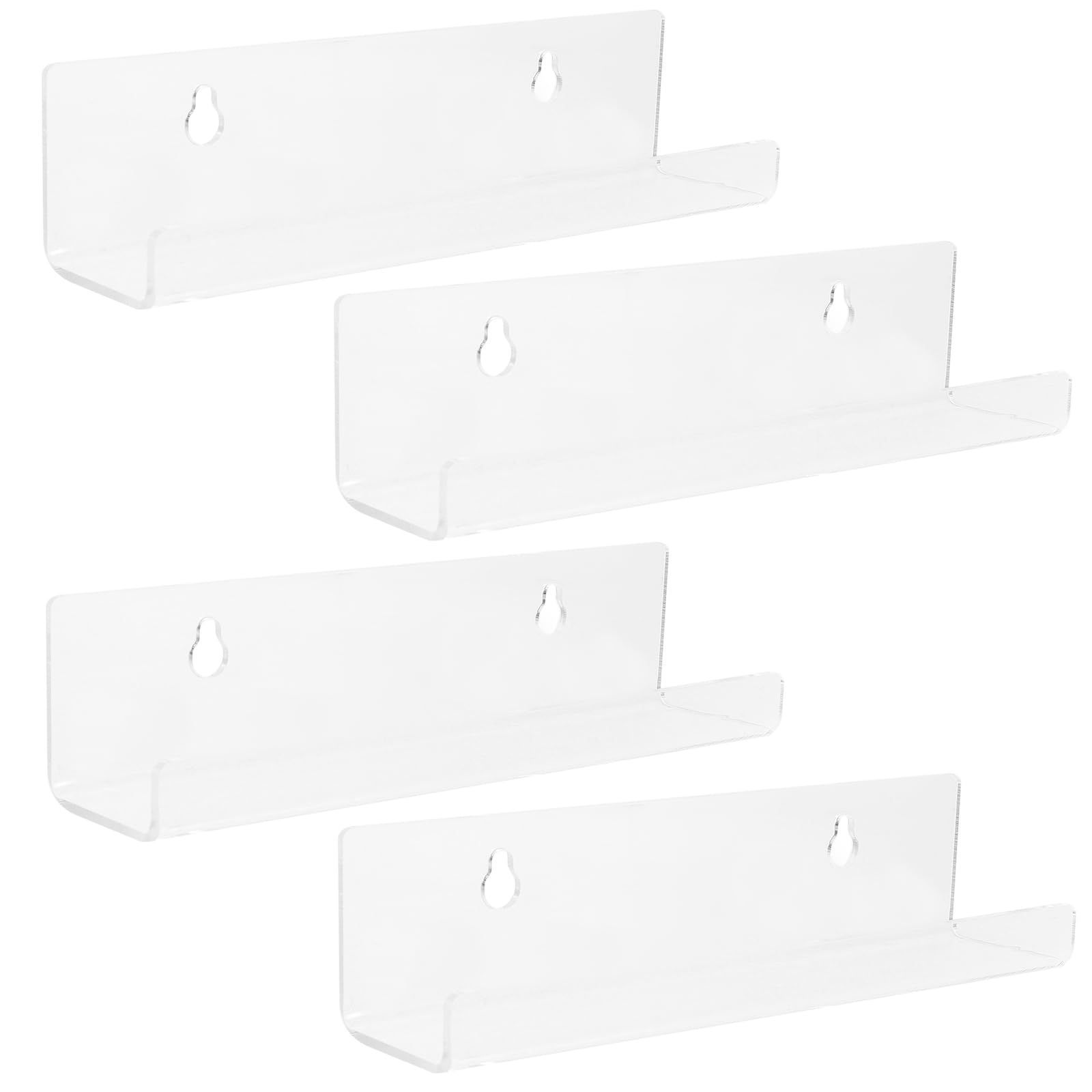 【新着商品】壁掛け棚 ウォールシェルフ 壁 4PCS 棚 壁掛け棚 アクリルラック 取付簡単 小物収納 UKCOCO おしゃれ 飾り棚 壁面収納 収納便利