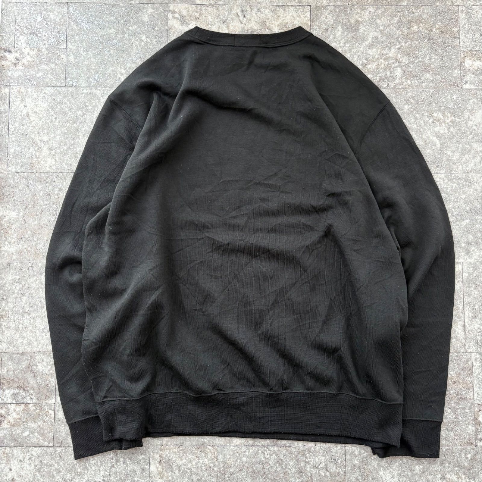 メンズ 古着 ラルフローレン Ralph lauren ロゴ スウェット 黒 
