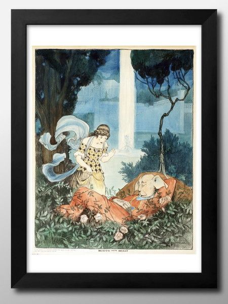 10167エリザベス テイラーウォルコット 美女と野獣 A3 サイズ ポスター