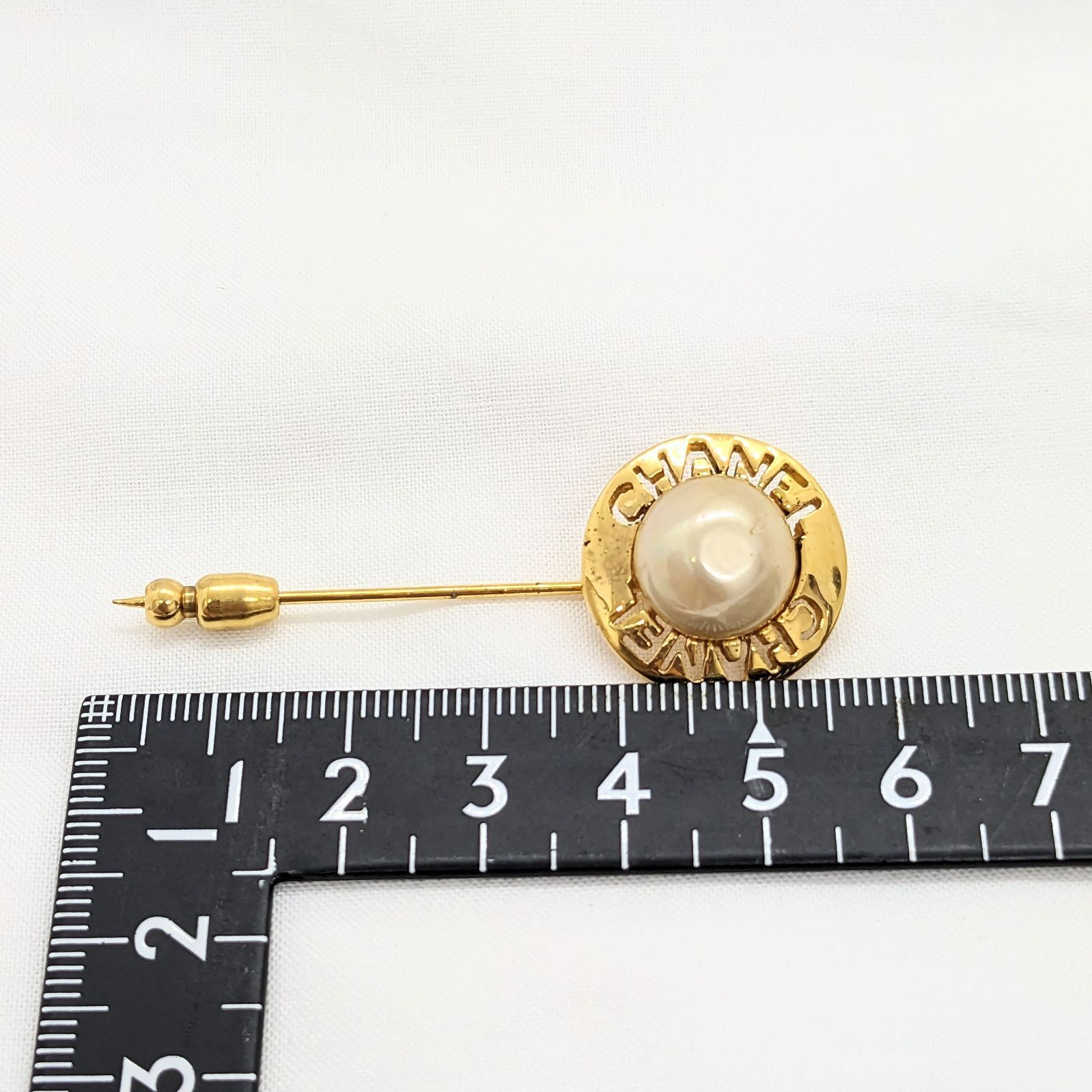 CHANEL シャネル ヴィンテージ パール ゴールドカラー ピン
