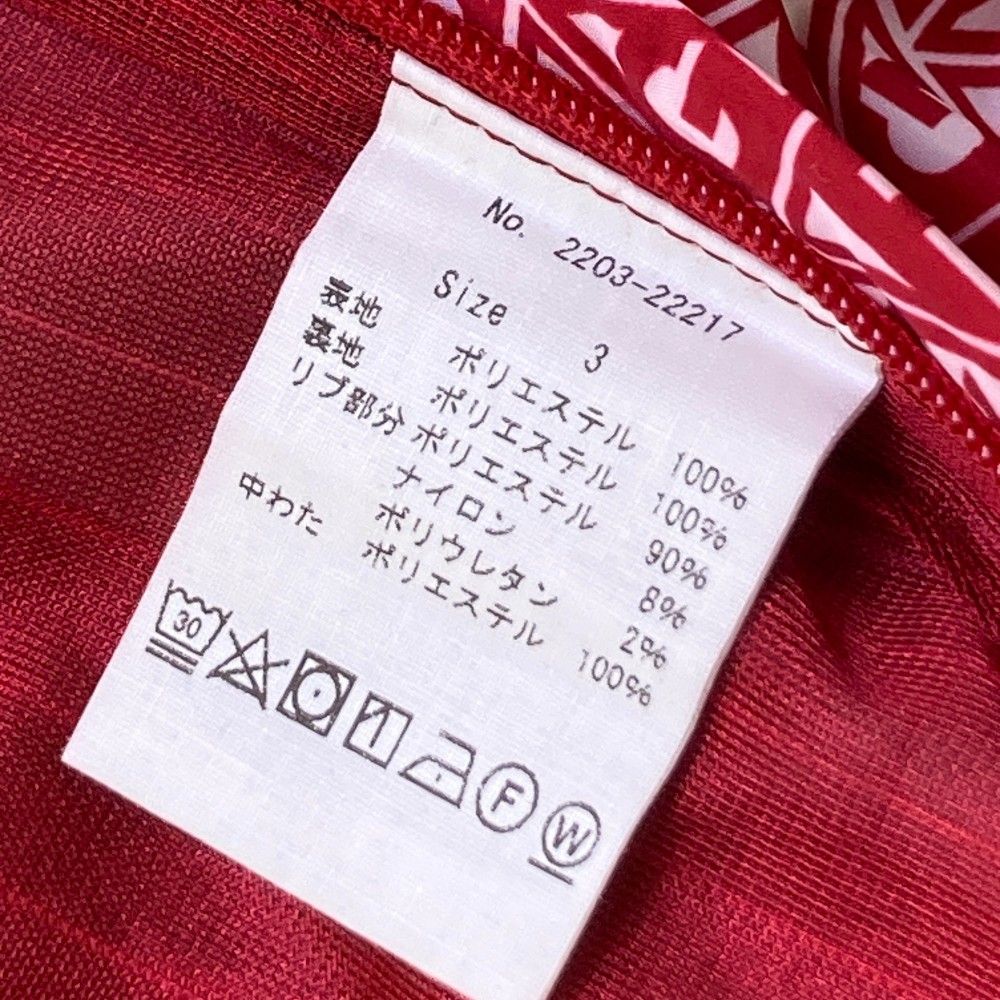 サイズ：3 CPG GOLF シーピージーゴルフ  蓄熱 中綿スニード ブルゾン ジオメトリック柄 レッド系 [240101412923] ゴルフウェア メンズ ストスト サイズ：3 CPG GOLF シーピージーゴルフ 蓄熱 中綿スニード