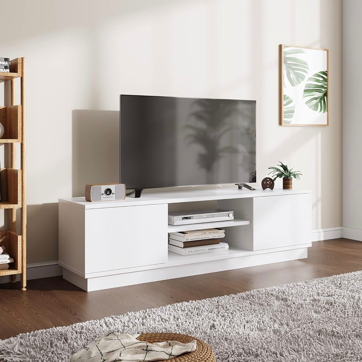 新品（送料無料）ホワイト テレビ台 ローボード テレビボード 収納