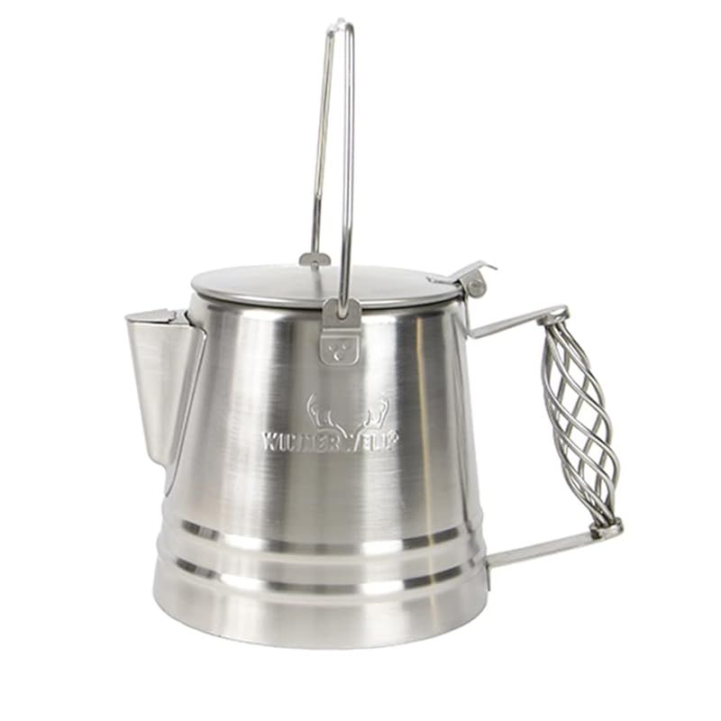 テンマクデザイン ステンレスケトル 1.0L アウトドア キャンプ 焚火ケトル やかん 湯沸かし 直火 蓋付 フタ キャンプ料理 1