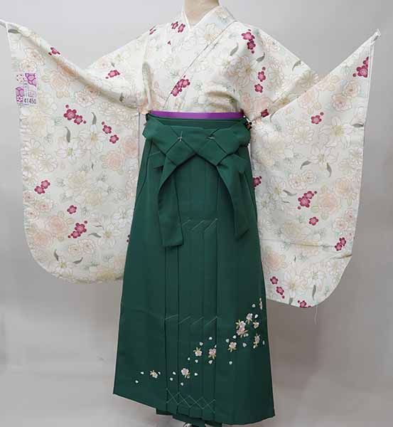 最高級古典柄振袖 滝泰/最高級金彩刺繍絞り友禅 緑/赤 鞠柄/牡丹柄