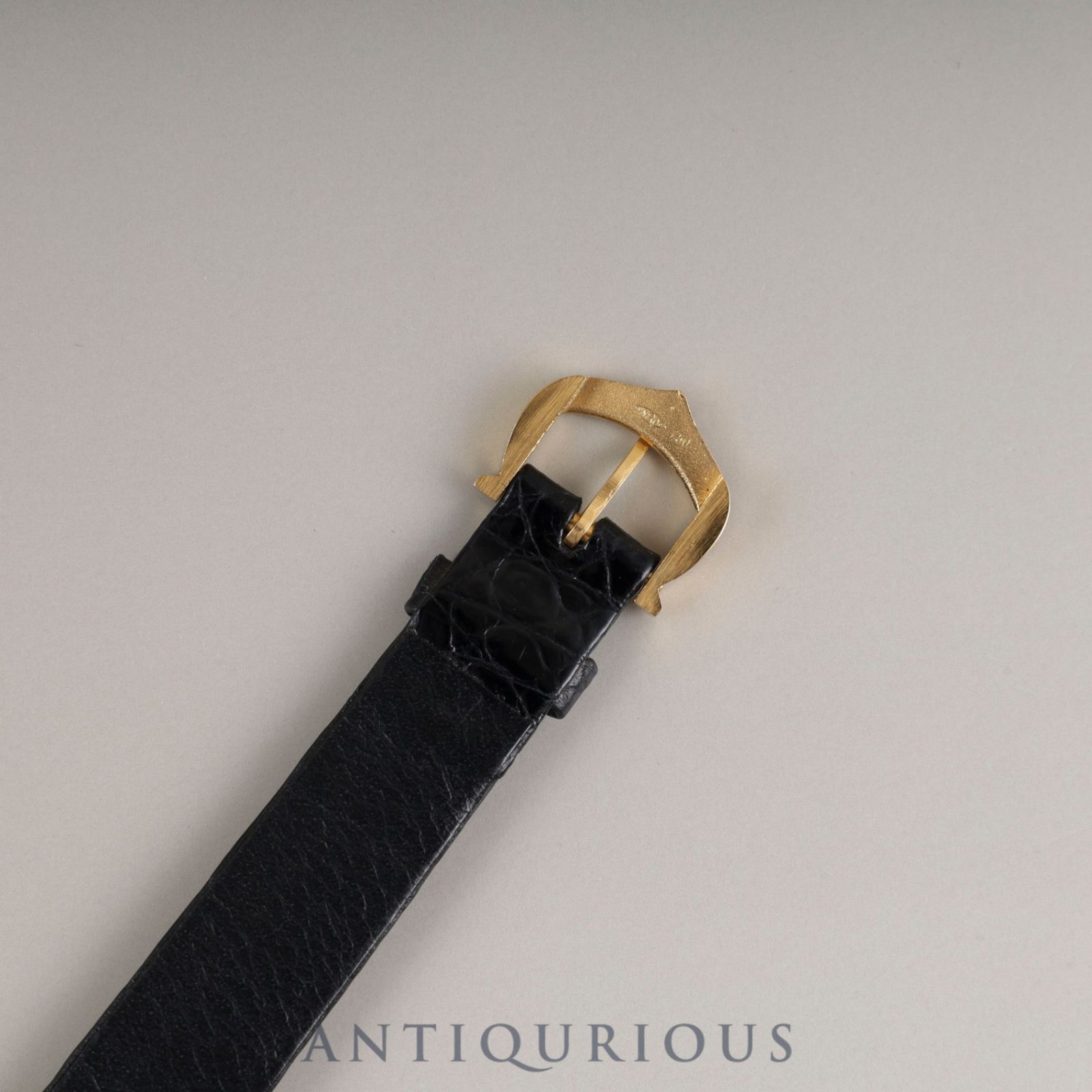 カルティエ ヴァンドーム エリプス SM 手巻き 750 革 純正尾錠（750  