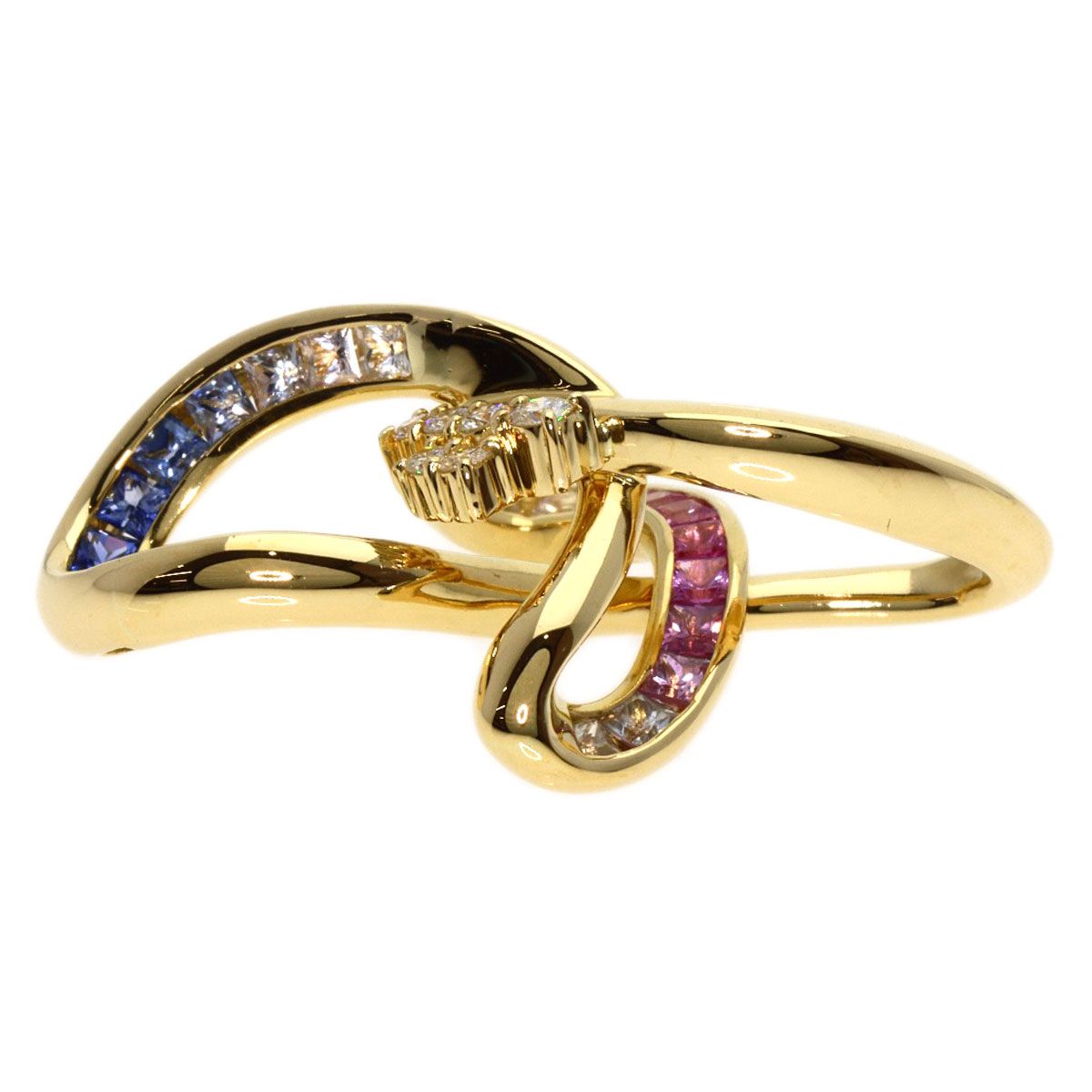 Jeunet ジュネ サファイア ダイヤモンド ペンダントトップ K18YG