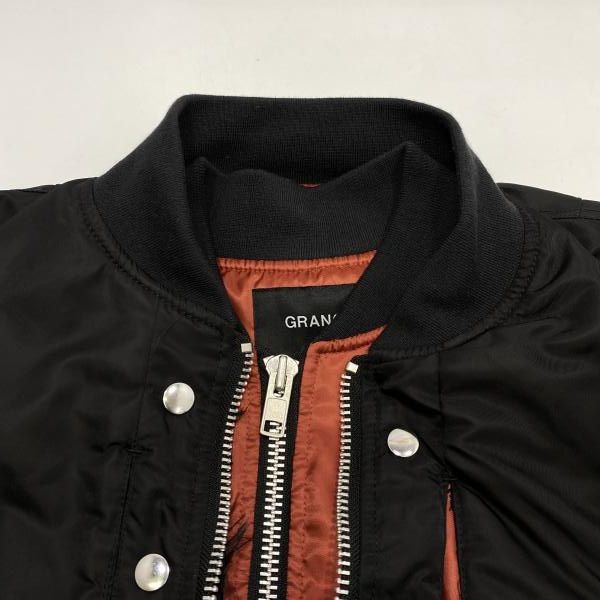 中古】GRANCY ボリューム レイヤードデザイン MA-1 ブラック