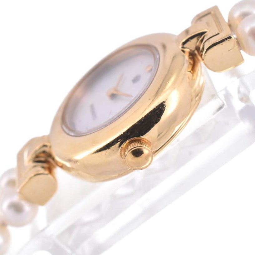 ミキモト MIKIMOTO 4N20-0941 2連 パールウォッチ JAL限定